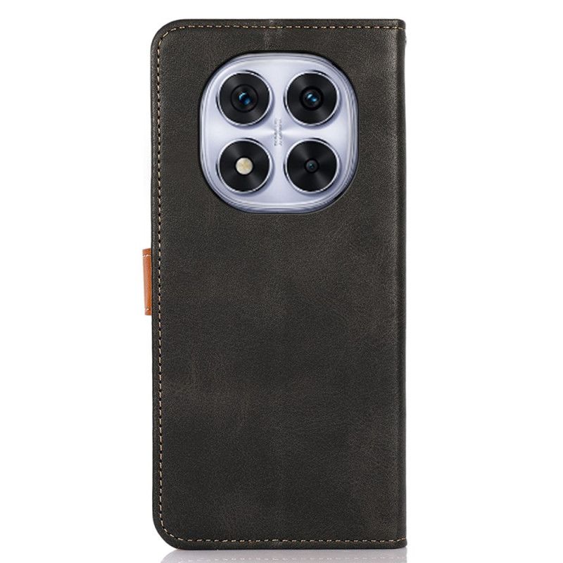 Δερματινη Θηκη Xiaomi Redmi Note 14 Pro 4g Χρυσό Κούμπωμα Khazneh