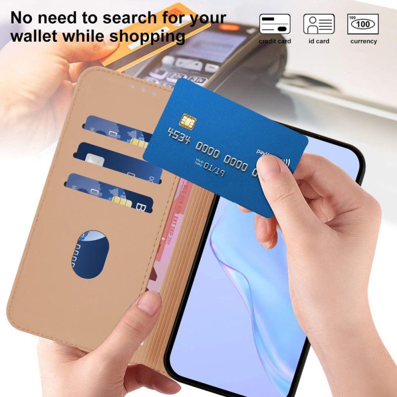 Δερματινη Θηκη Xiaomi Redmi Note 14 Pro 5g Απλό Δερμάτινο Στυλ Σιλικόνης