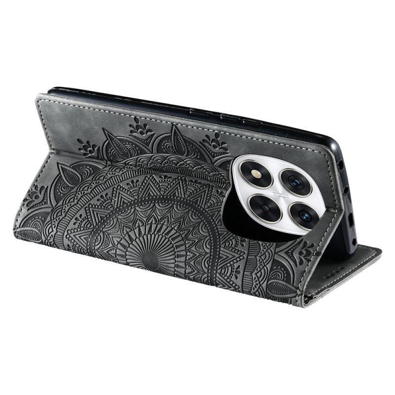 Δερματινη Θηκη Xiaomi Redmi Note 14 Pro 5g Εφέ Σουέτ Mandala