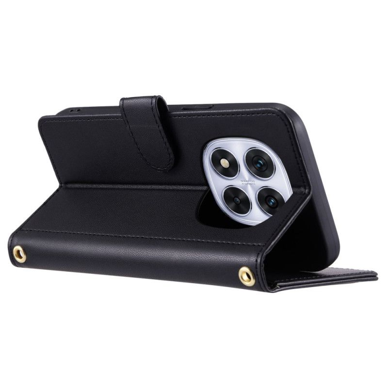 Δερματινη Θηκη Xiaomi Redmi Note 14 Pro 5g Καπιτονέ Κομψότητα Σιλικόνης