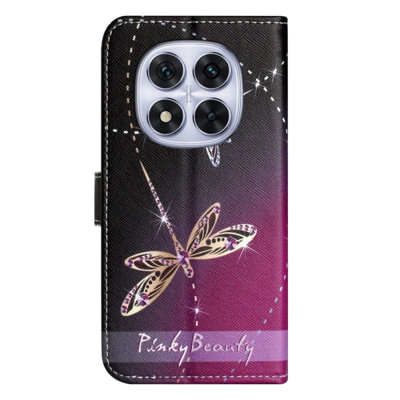 Δερματινη Θηκη Xiaomi Redmi Note 14 Pro 5g Λιβελούλες Σιλικόνης