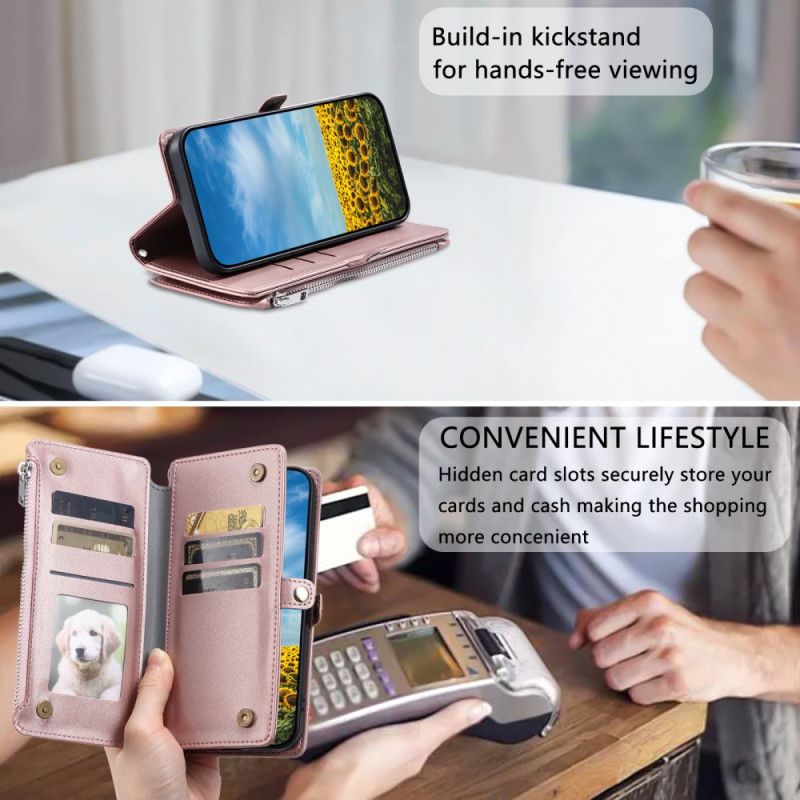 Δερματινη Θηκη Xiaomi Redmi Note 14 Pro 5g Πορτοφόλι Και Λουράκι