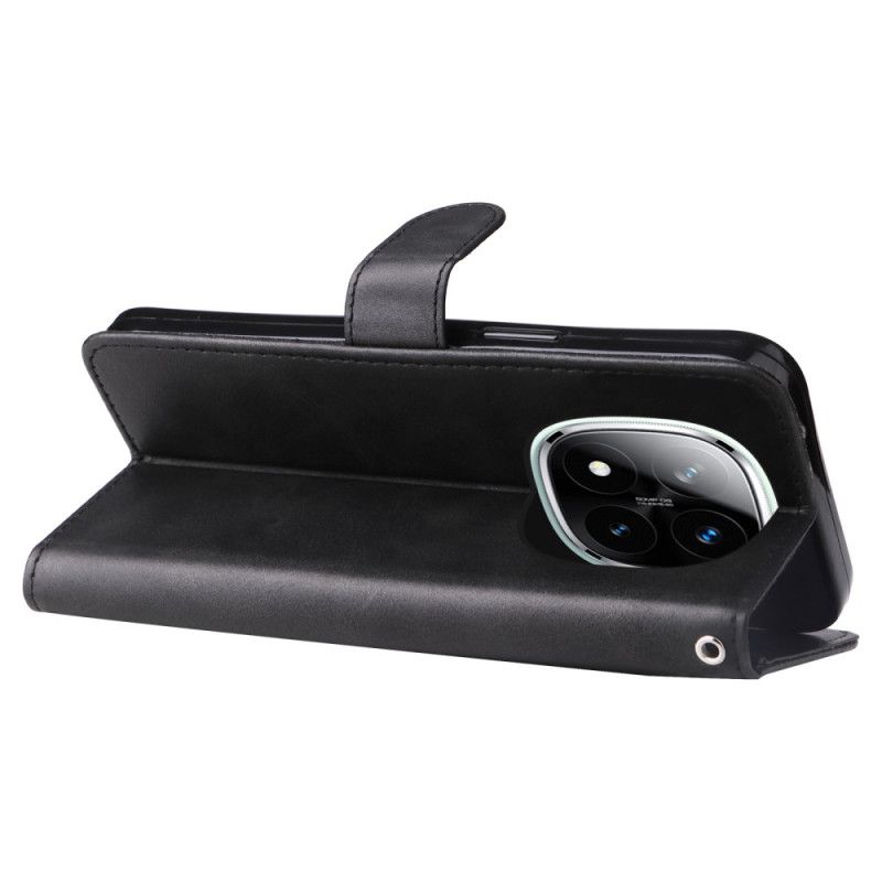 Δερματινη Θηκη Xiaomi Redmi Note 14 Pro 5g Τσέπη Με Φερμουάρ