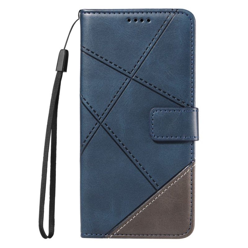 Δερματινη Θηκη Xiaomi Redmi Note 14 Pro Plus 5g Δίχρωμο Ριγέ Strap-on