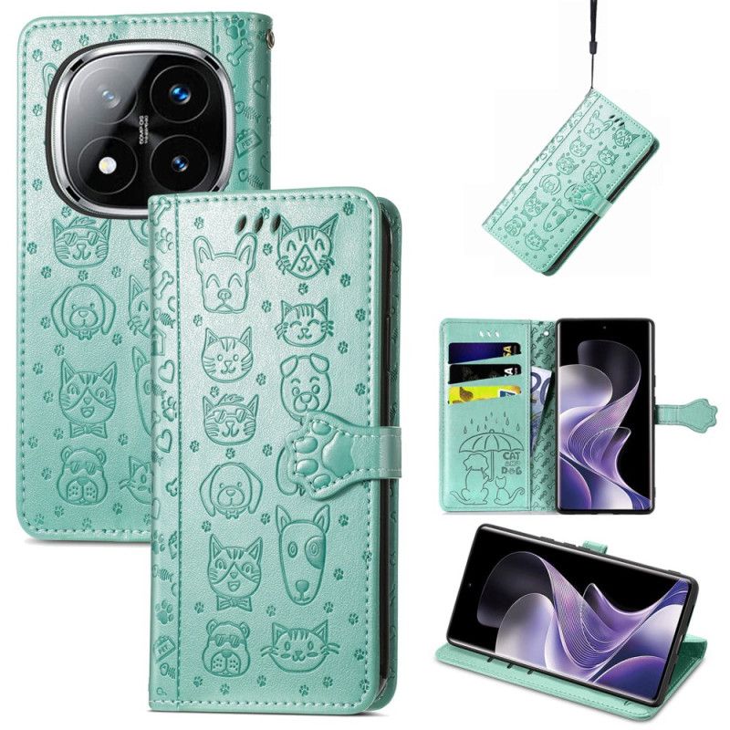 Δερματινη Θηκη Xiaomi Redmi Note 14 Pro Plus 5g Κινούμενα Ζώα