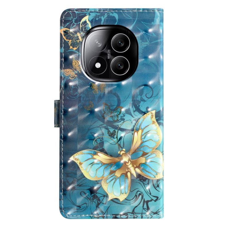 Δερματινη Θηκη Xiaomi Redmi Note 14 Pro Plus 5g Τρισδιάστατες Πεταλούδες
