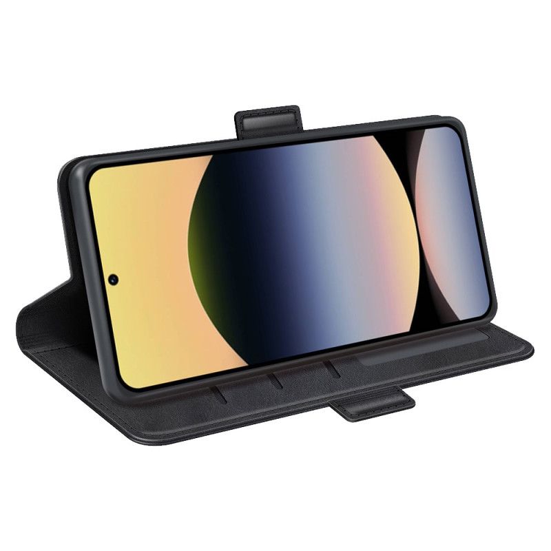 Δερματινη Θηκη Xiaomi Redmi Note 14s Διπλό Μαγνητικό Κούμπωμα