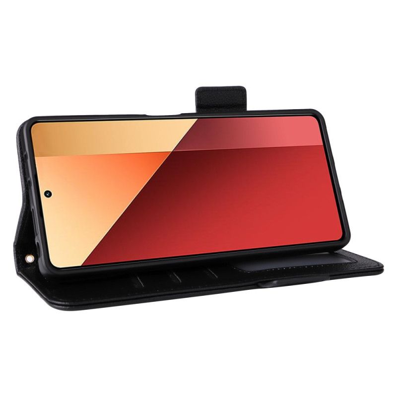 Δερματινη Θηκη Xiaomi Redmi Note 14s Εξαιρετικά Λεπτό Με Λουράκι Σιλικόνης