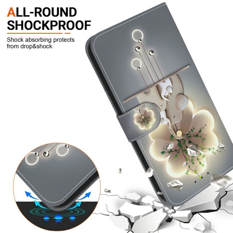 Δερματινη Θηκη Xiaomi Redmi Note 14s Ελέφαντες