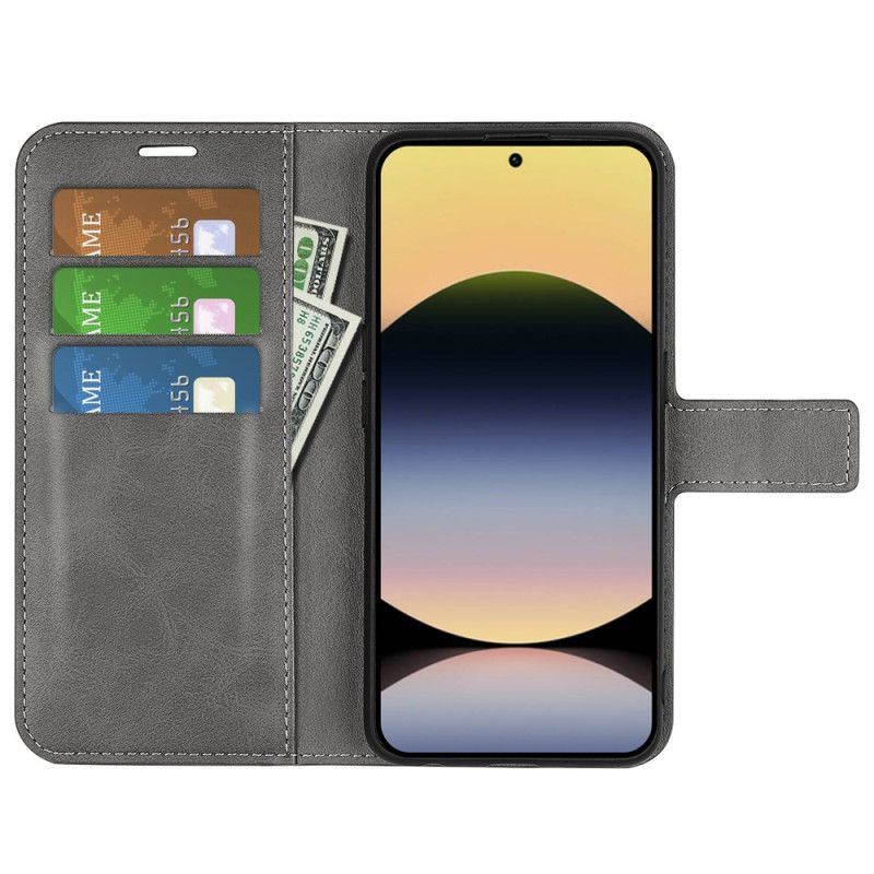 Δερματινη Θηκη Xiaomi Redmi Note 14s Στυλ Δέρματος Σιλικόνης