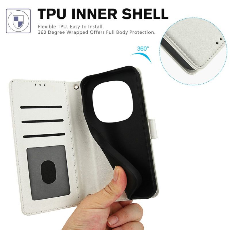 Δερματινη Θηκη Xiaomi Redmi Note 15 5g Βάση Και Λουράκι Καρπού Σιλικόνης