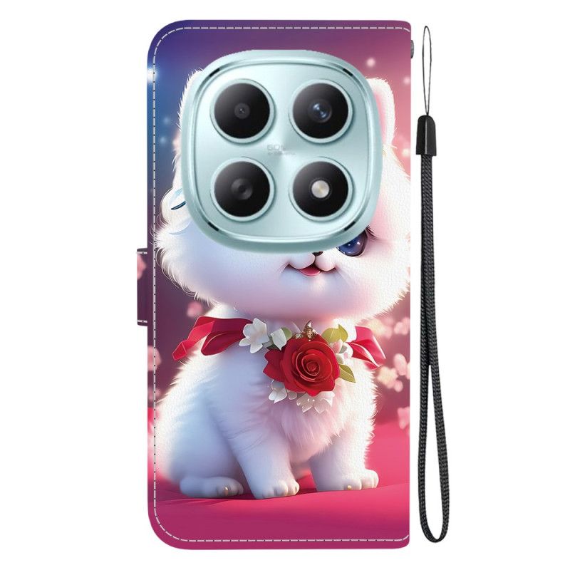 Δερματινη Θηκη Xiaomi Redmi Note 15 5g Γάτα Και Τριαντάφυλλα