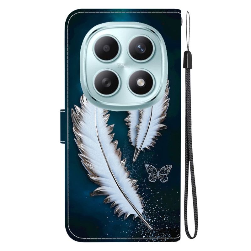 Δερματινη Θηκη Xiaomi Redmi Note 15 5g Λευκά Φτερά