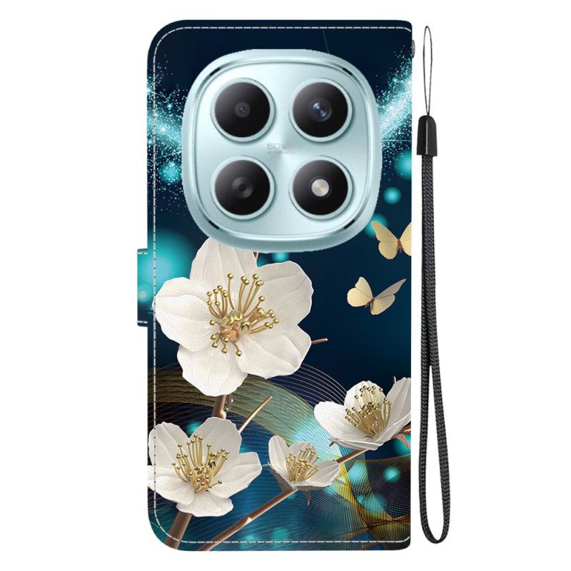 Δερματινη Θηκη Xiaomi Redmi Note 15 5g Μαγνόλιες Σιλικόνης