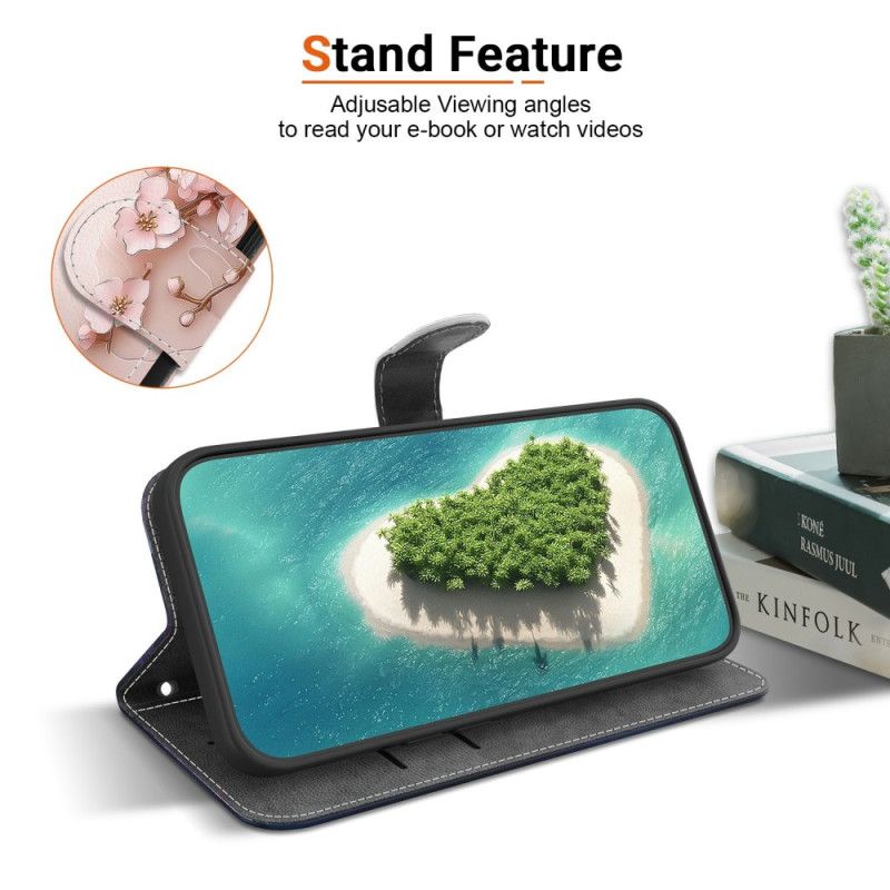 Δερματινη Θηκη Xiaomi Redmi Note 15 5g Ροζ Πεταλούδες