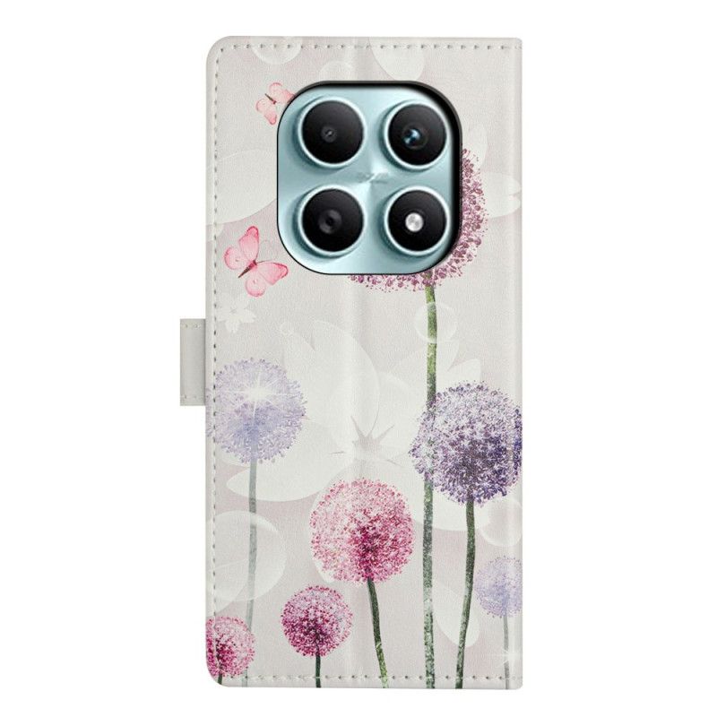 Δερματινη Θηκη Xiaomi Redmi Note 15 5g Σχέδιο Πικραλίδας Σιλικόνης