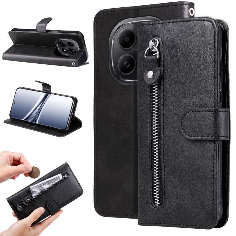 Δερματινη Θηκη Xiaomi Redmi Note 15 5g Τσέπη Με Φερμουάρ