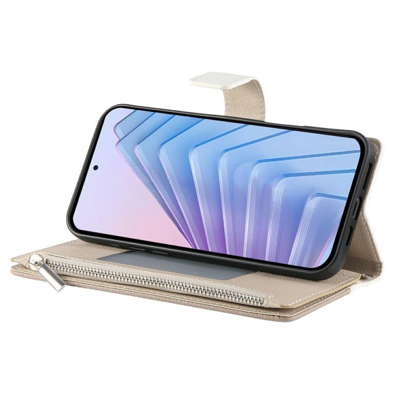 Δερματινη Θηκη Xiaomi Redmi Note 15 Pro 5g Δίχρωμο Λουράκι Και Λουράκι Ώμου