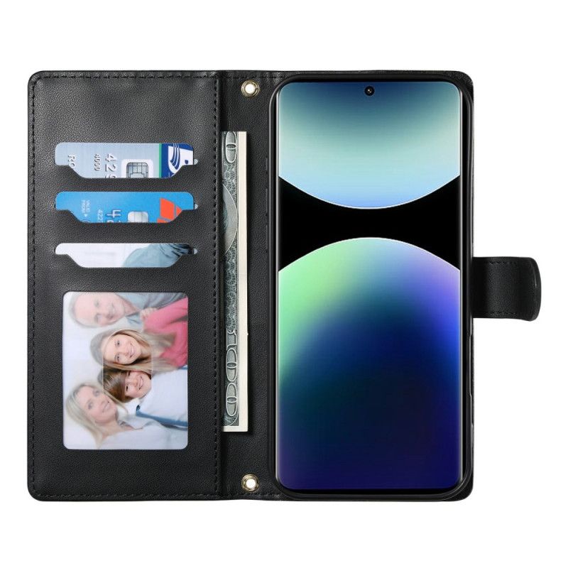 Δερματινη Θηκη Xiaomi Redmi Note 15 Pro 5g Καπιτονέ Με Λουράκια