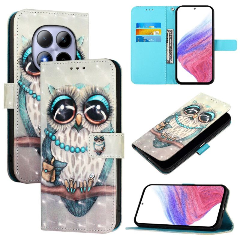 Δερματινη Θηκη Xiaomi Redmi Note 15 Pro 5g Κουκουβάγια