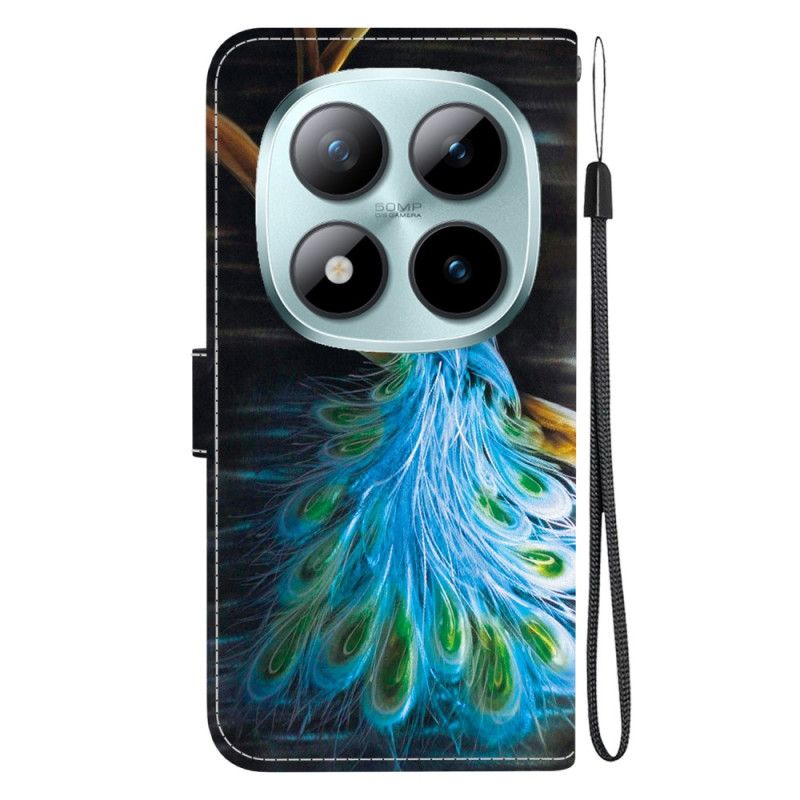 Δερματινη Θηκη Xiaomi Redmi Note 15 Pro 5g Μοτίβο Παγωνιού