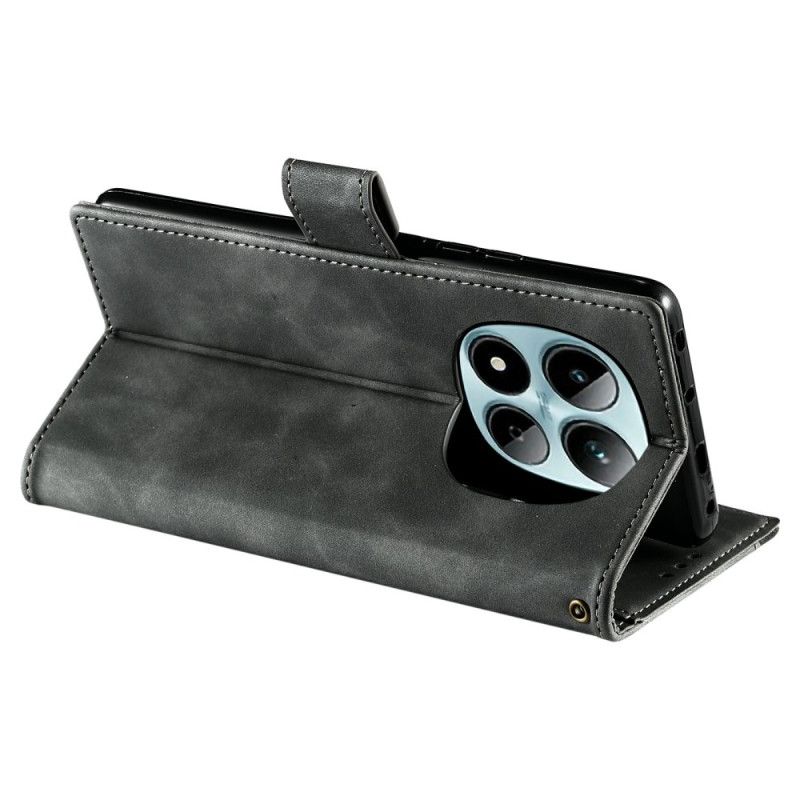 Δερματινη Θηκη Xiaomi Redmi Note 15 Pro 5g Ρετρό Σχέδιο Με Λουράκι Σιλικόνης