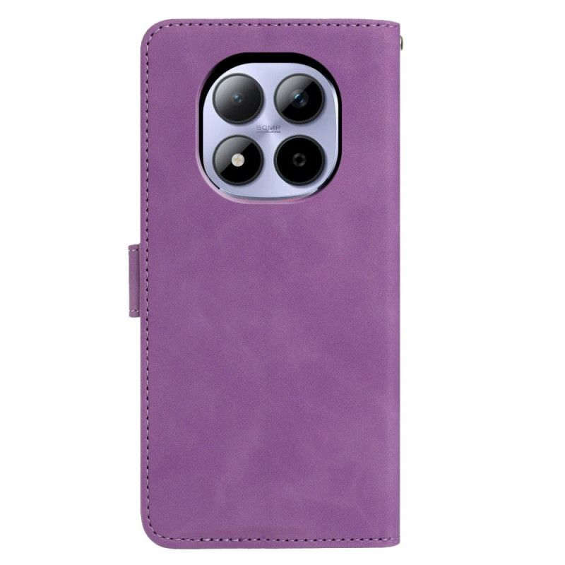 Δερματινη Θηκη Xiaomi Redmi Note 15 Pro 5g Σχέδιο Πεταλούδας Και Λουλουδιού