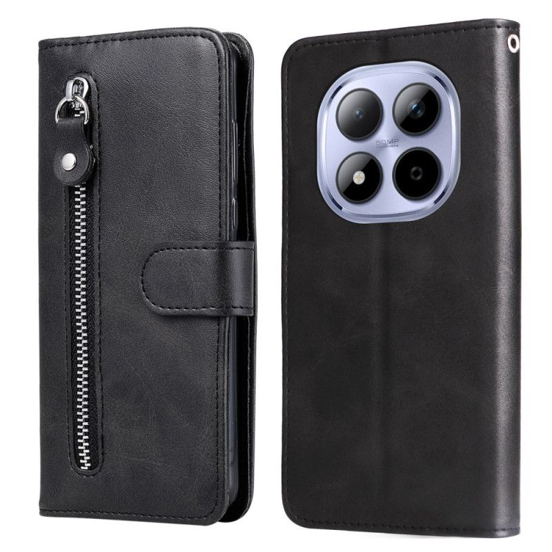 Δερματινη Θηκη Xiaomi Redmi Note 15 Pro 5g Τσέπη Με Φερμουάρ