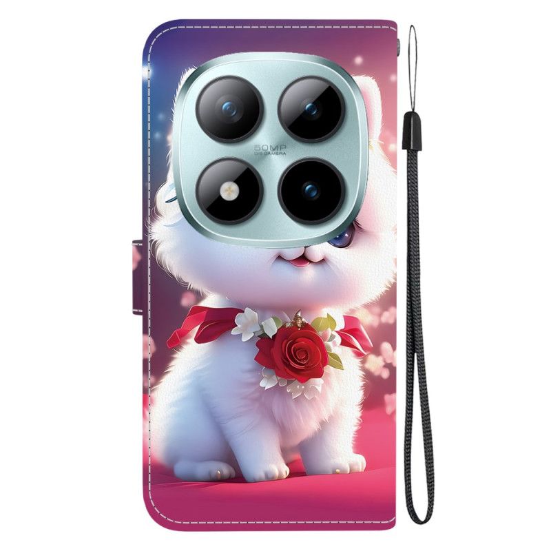 Δερματινη Θηκη Xiaomi Redmi Note 15 Pro Plus 5g Γάτα Και Τριαντάφυλλα