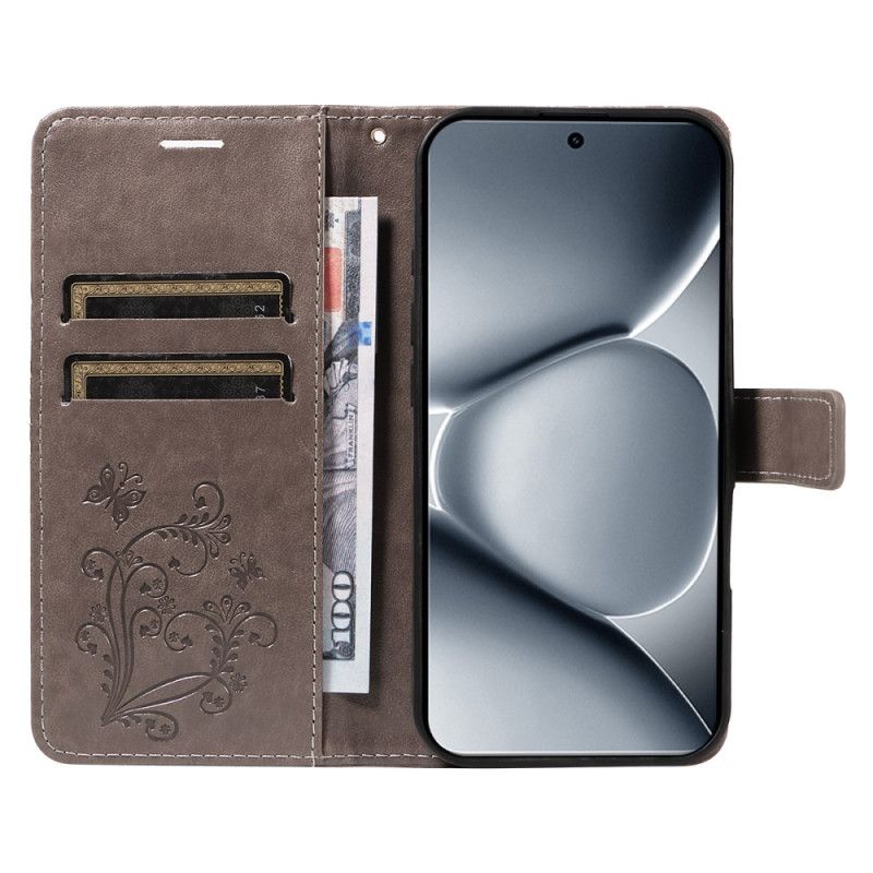 Δερματινη Θηκη Xiaomi Redmi Note 15 Pro Plus 5g Γιγάντιες Πεταλούδες Σιλικόνης