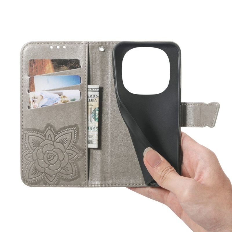 Δερματινη Θηκη Xiaomi Redmi Note 15 Pro Plus 5g Γραφική Πεταλούδα Σιλικόνης