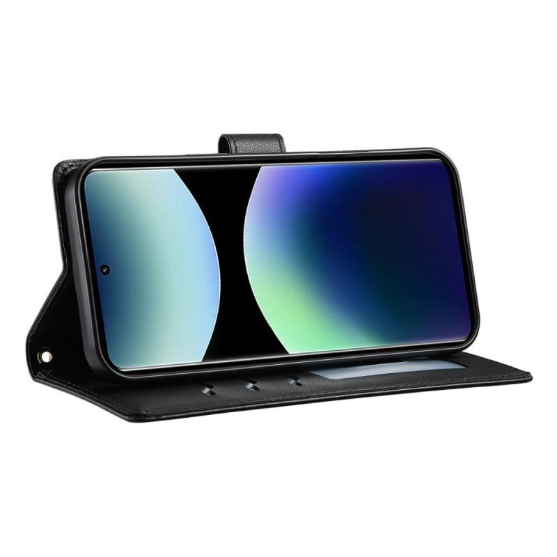 Δερματινη Θηκη Xiaomi Redmi Note 15 Pro Plus 5g Καπιτονέ Με Λουριά