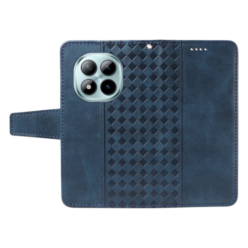 Δερματινη Θηκη Xiaomi Redmi Note 15 Pro Plus 5g Καρό Περίγραμμα