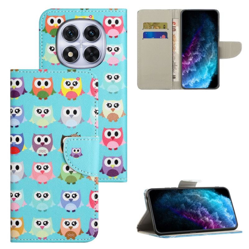 Δερματινη Θηκη Xiaomi Redmi Note 15 Pro Plus 5g Κουκουβάγιες