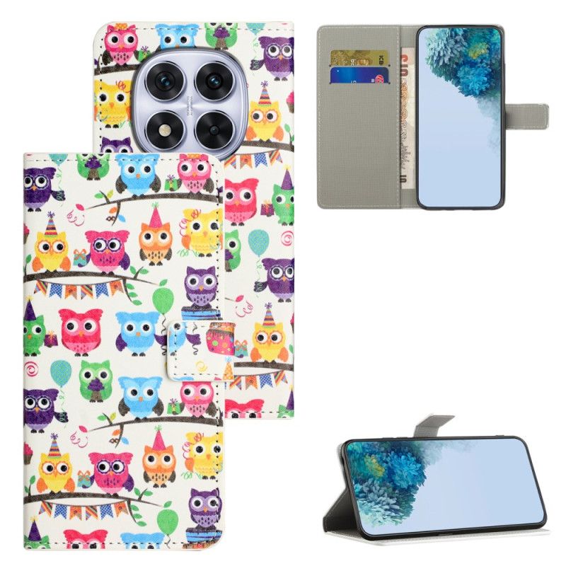 Δερματινη Θηκη Xiaomi Redmi Note 15 Pro Plus 5g Μοτίβο Κουκουβάγιας