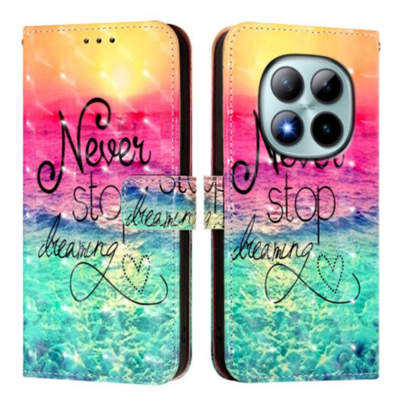 Δερματινη Θηκη Xiaomi Redmi Note 15 Pro Plus 5g Ποτέ Μην Σταματάς Να Ονειρεύεσαι