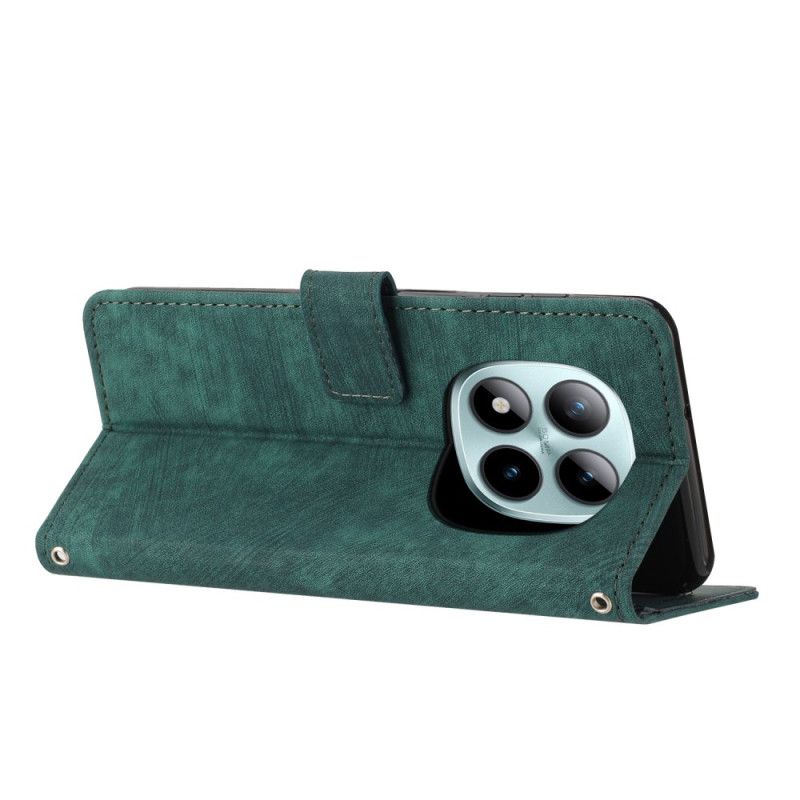 Δερματινη Θηκη Xiaomi Redmi Note 15 Pro Plus 5g Ρετρό Σχεδιασμός