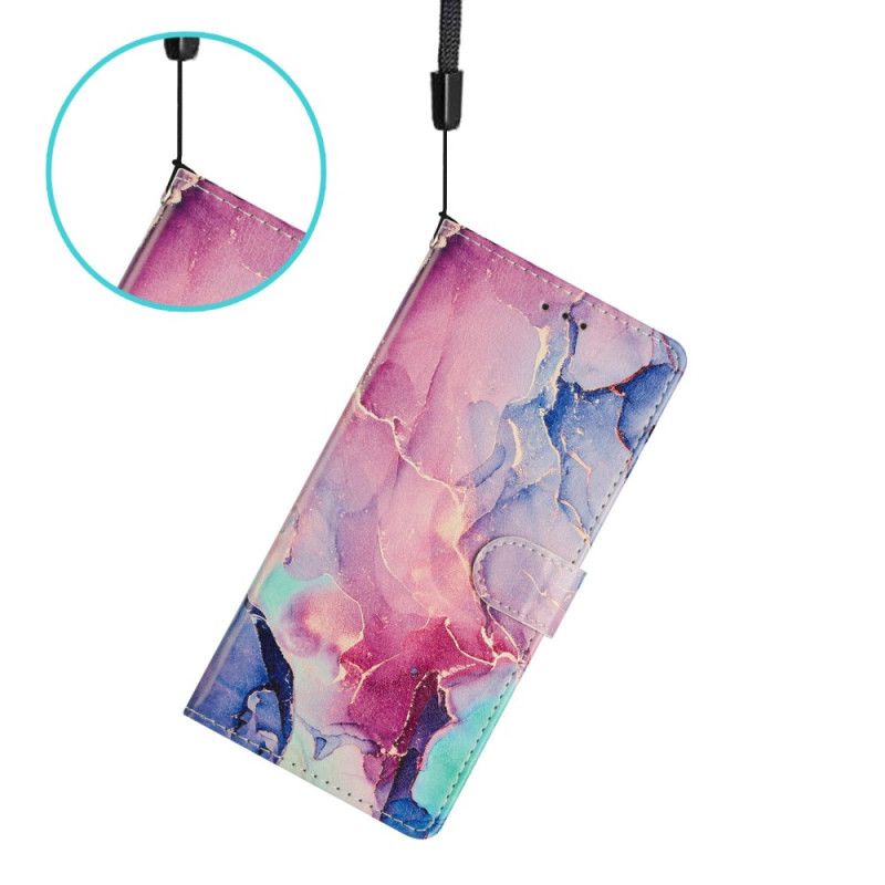 Δερματινη Θηκη Xiaomi Redmi Note 15 Pro Plus 5g Ροζ Και Πράσινο Μάρμαρο