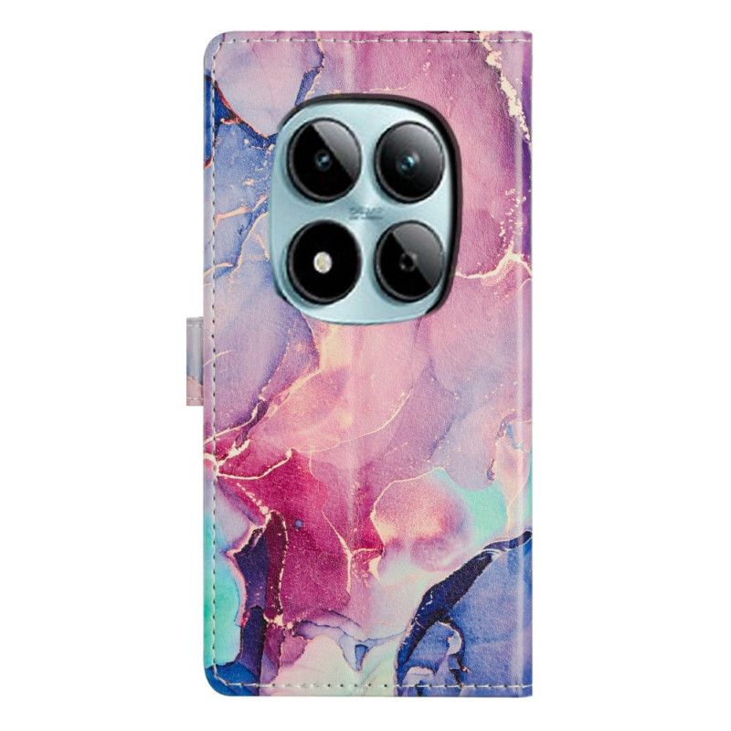 Δερματινη Θηκη Xiaomi Redmi Note 15 Pro Plus 5g Ροζ Και Πράσινο Μάρμαρο