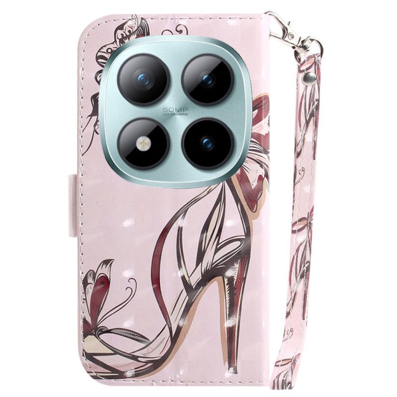 Δερματινη Θηκη Xiaomi Redmi Note 15 Pro Plus 5g Τακούνι Με Τιράντες