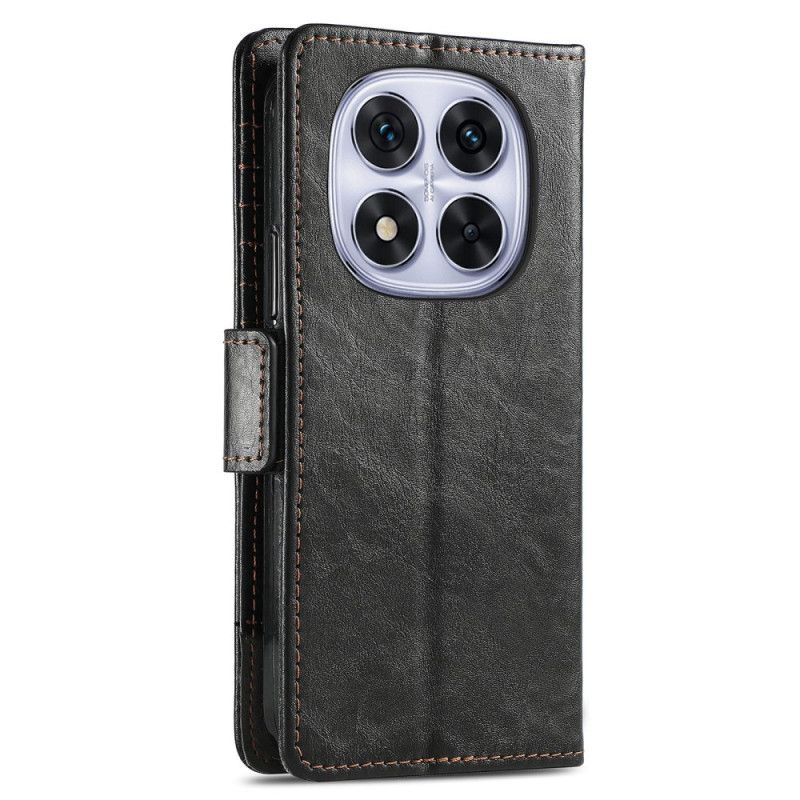 Δερματινη Θηκη Xiaomi Redmi Note 15 Pro Plus 5g Χρυσό Κούμπωμα Caseneo