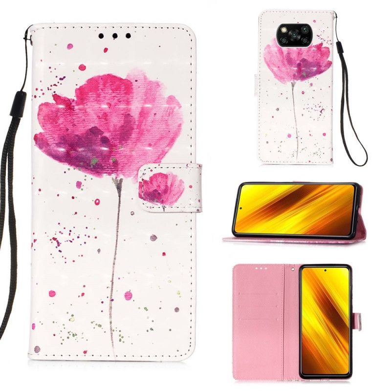 Εξώφυλλο Xiaomi Poco X3 Ακουαρέλα Παπαρούνας