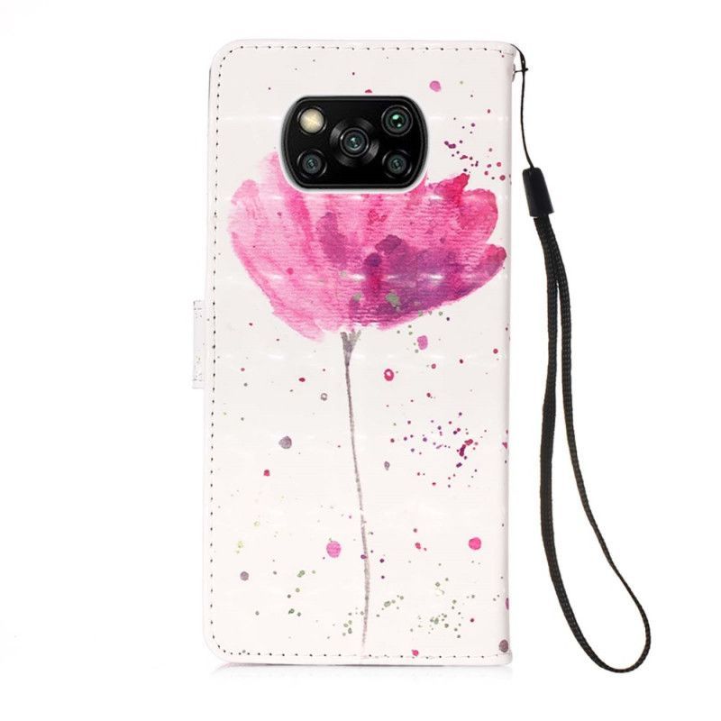 Εξώφυλλο Xiaomi Poco X3 Ακουαρέλα Παπαρούνας