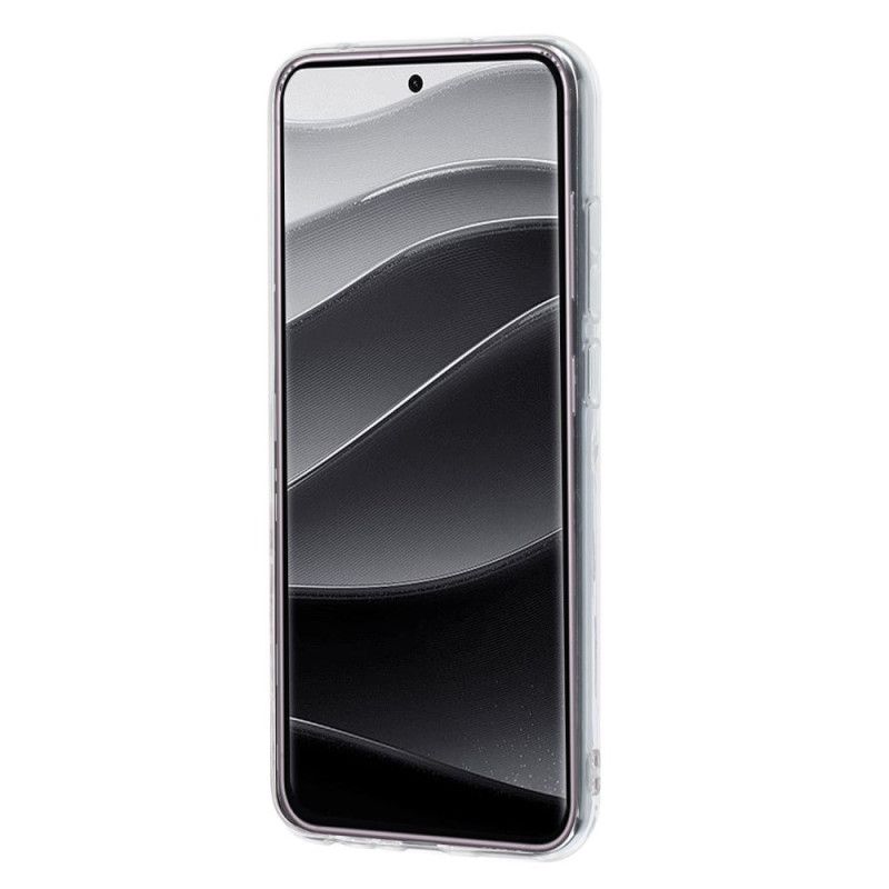 Hülle Xiaomi Redmi Note 14 Pro 5g Handyhülle Blumenmuster Auf Grauem Hintergrund