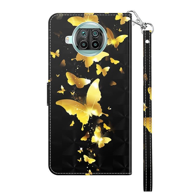 Κάλυμμα Folio Xiaomi Mi 10T Lite 5G / Redmi Note 9 Pro 5G Θήκες Κινητών Κίτρινες Πεταλούδες