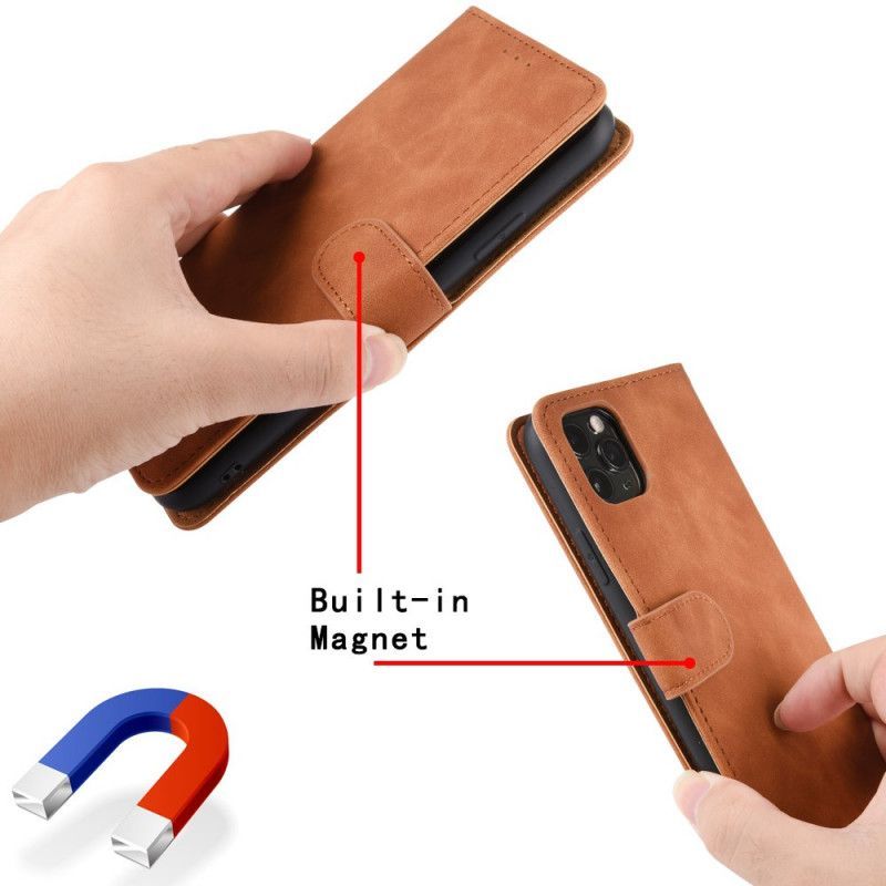Κάλυμμα Folio Xiaomi Mi 11 Μαύρο Άγγιγμα Δέρματος