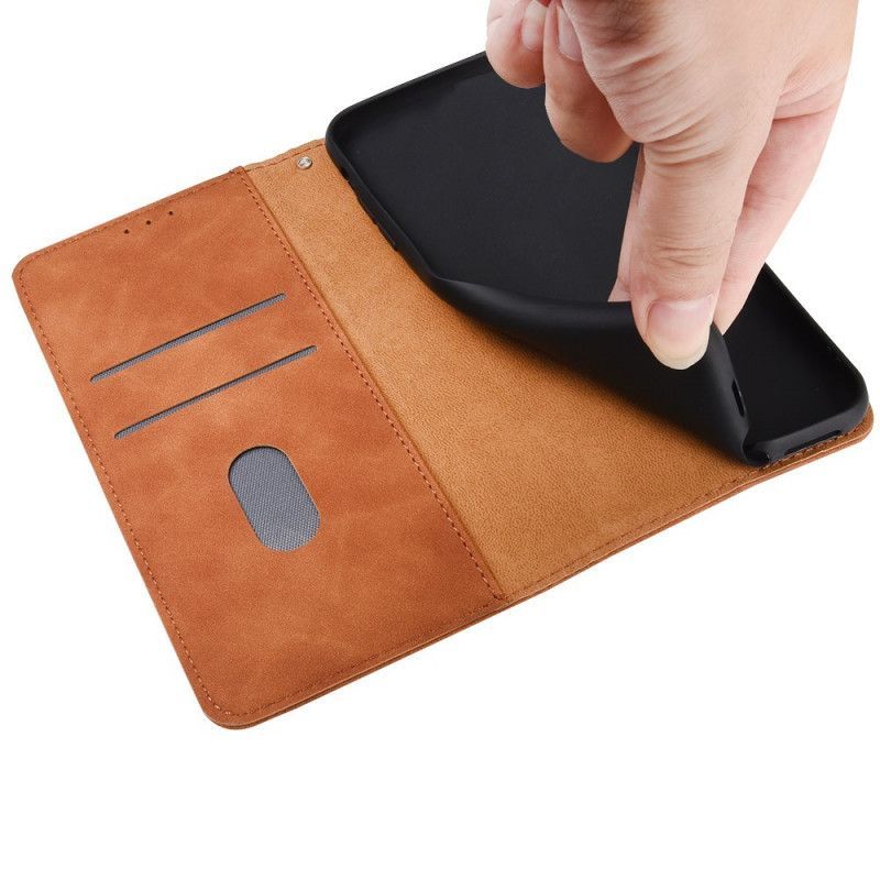 Κάλυμμα Folio Xiaomi Mi 11 Μαύρο Άγγιγμα Δέρματος