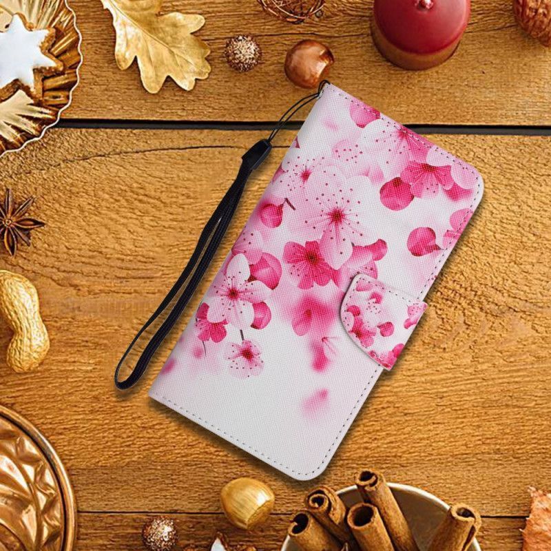 Κάλυμμα Folio Xiaomi Redmi 10 Ματζέντα Λουλουδάτο Κλαδί
