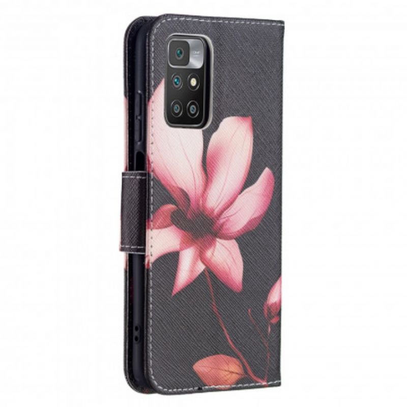 Κάλυμμα Folio Xiaomi Redmi 10 Ροζ Λουλούδι