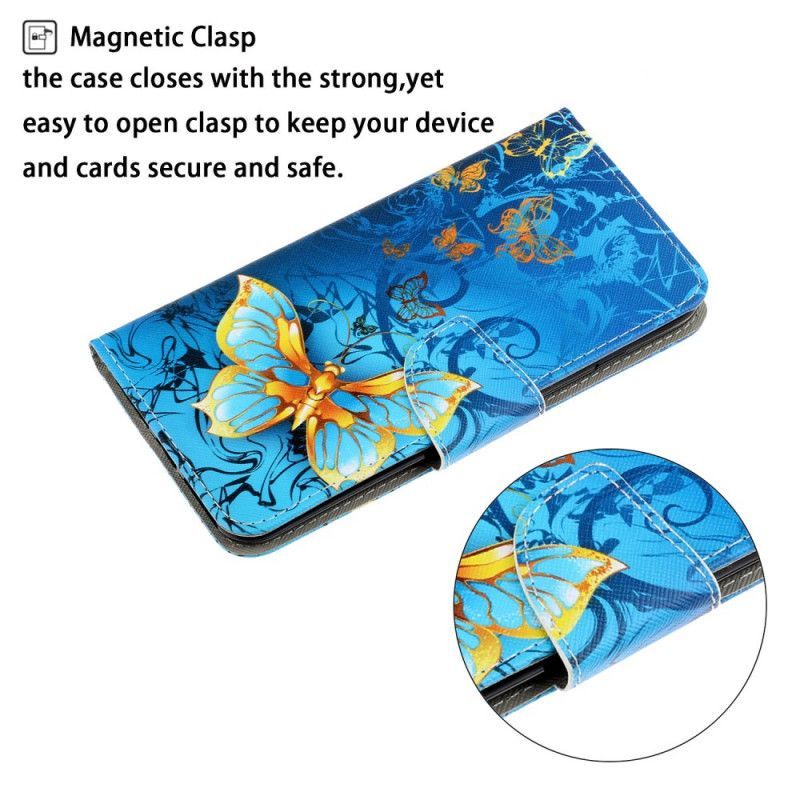 Κάλυμμα Folio Xiaomi Redmi 8A Μαύρο Στρινγκ Παραλλαγές Πεταλούδας